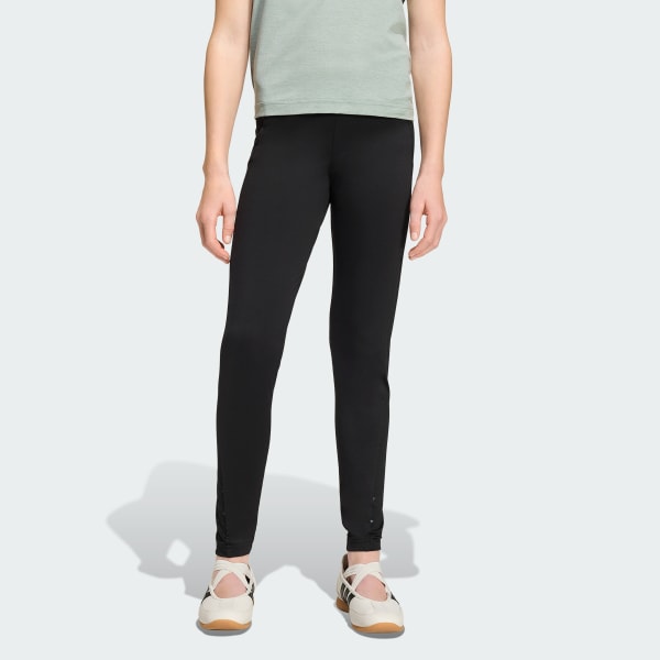 Black Train Essentials Seasonal Print Leggings