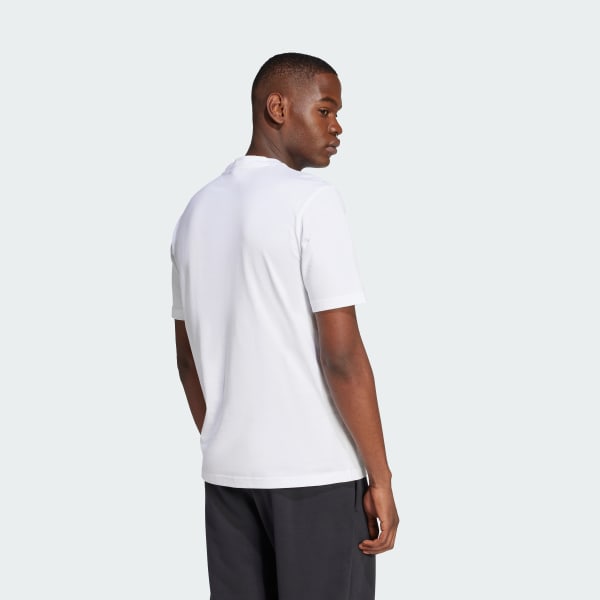 Blanco Remera Essentials Logo Grande