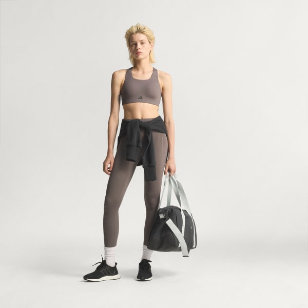 Grey Optime Power High Support Bra