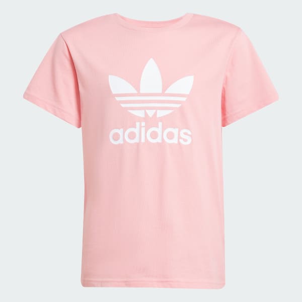 Pink Adicolor Trefoil Tee Kids