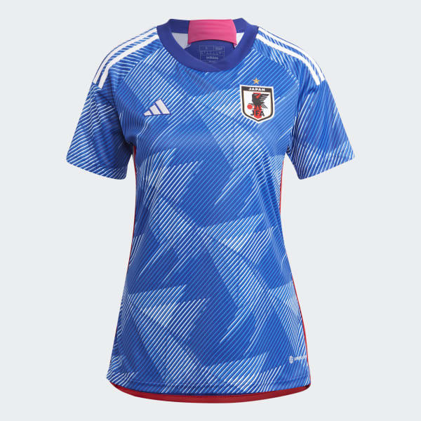 สีน้ำเงิน เสื้อฟุตบอลหญิงชุดเหย้า Japan 22