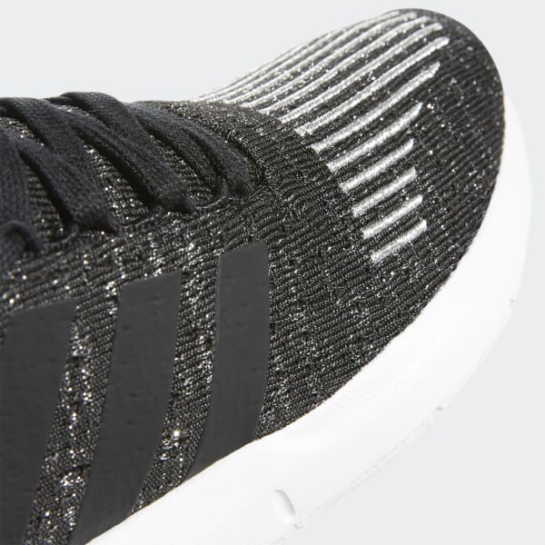 black and silver adidas swift run