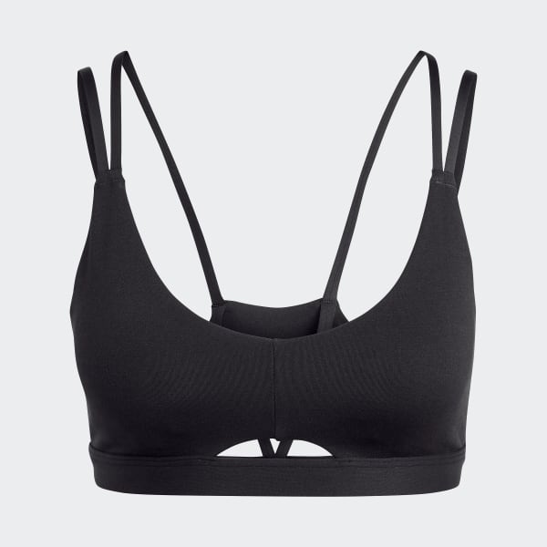 adidas Yoga Studio Luxe Light-Support Bra - Black | Women's Yoga | adidas US