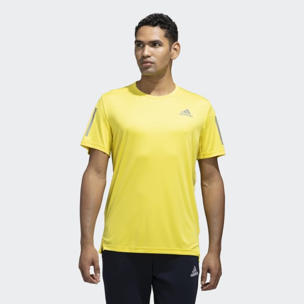 adidas OWN THE RUN TEE - Yellow | adidas India