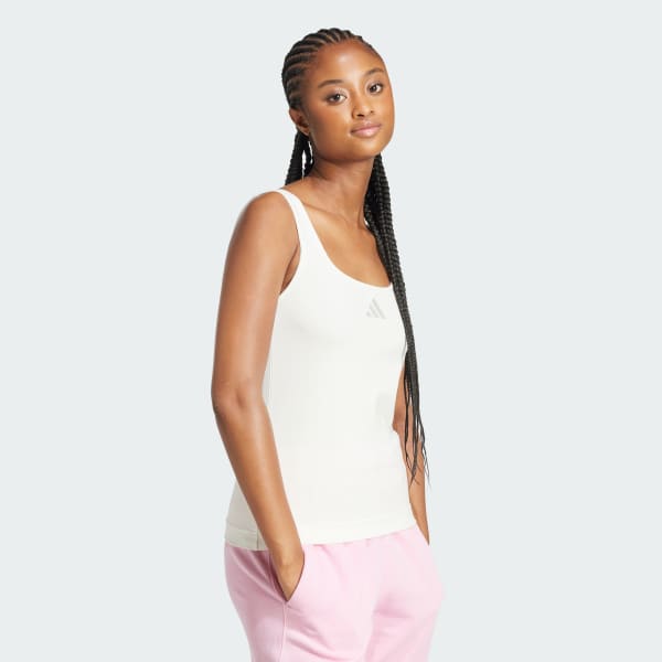 White All SZN Luxe Tank Top