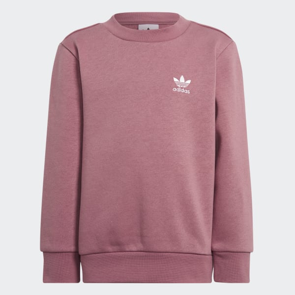 Pink Adicolor Crew sæt