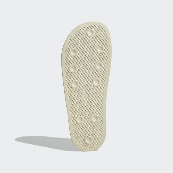 White Adilette Slides