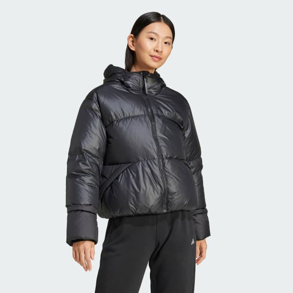 Black Big Baffle Down Jacket
