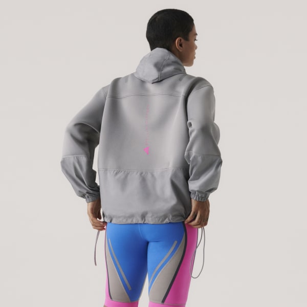 Grau adidas by Stella McCartney Scuba Kapuzenjacke