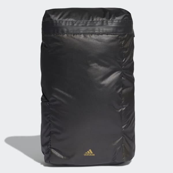 Black Sport Flap Ripstop Backpack