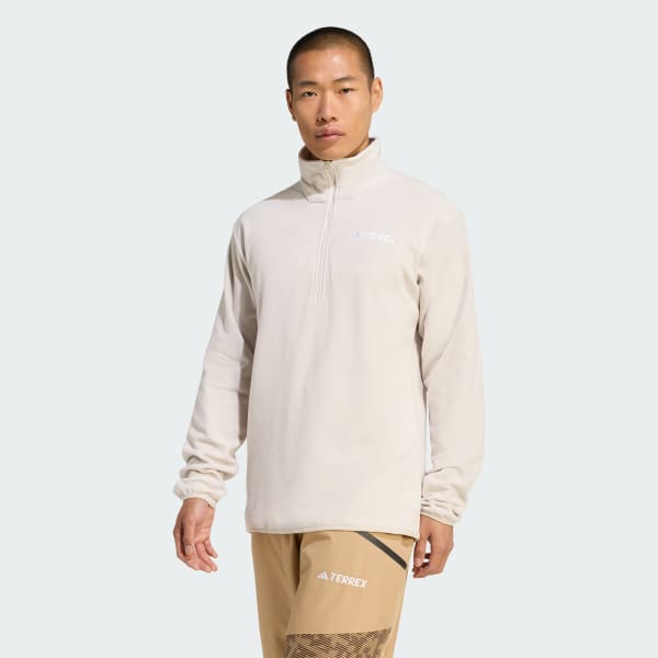 Beige Chaqueta de Felpa Multi Essentials con Cierre Corto