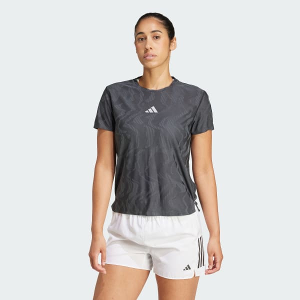 Negro Playera Ultimate Running Engineered CLIMACOOL+