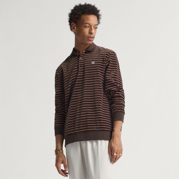 Originals Velour Long Sleeve Polo