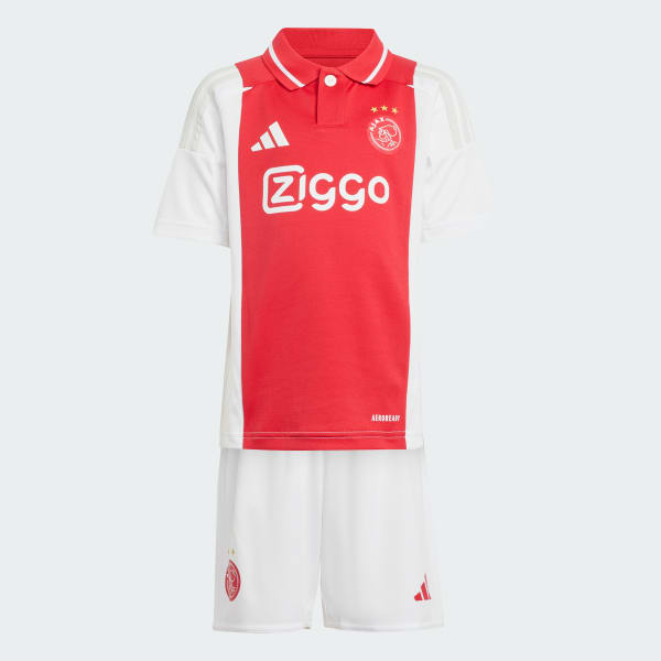 Bialy Zestaw Ajax Amsterdam 24/25 Home Mini Kids