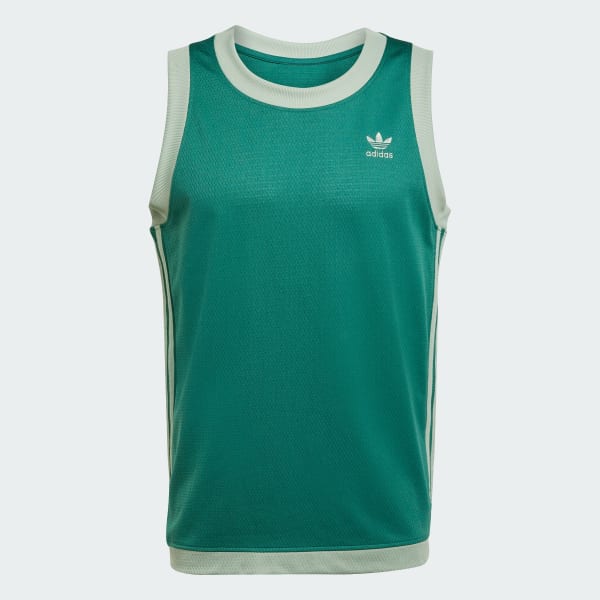 グリーン アディカラー モック アイレット ベスト