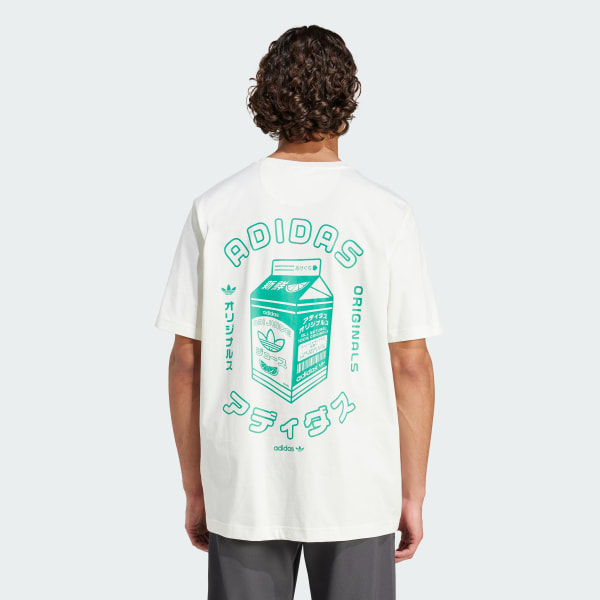 Blanc T-shirt graphique Japanese Juice Packaging