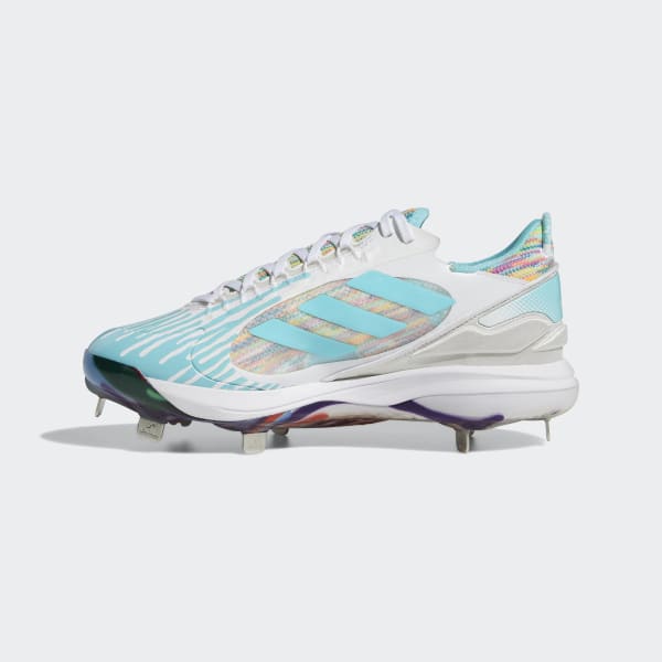 White PureHustle 2.0 Elite Dripped-Out Cleats LGB04