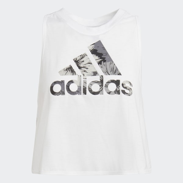Blanco Playera sin Mangas Made for Training AEROREADY Floral WR739
