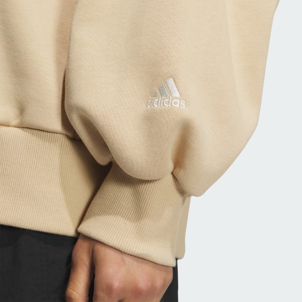 アディダス カレッジ ルーズフィット フリース パーカー - ベージュ
