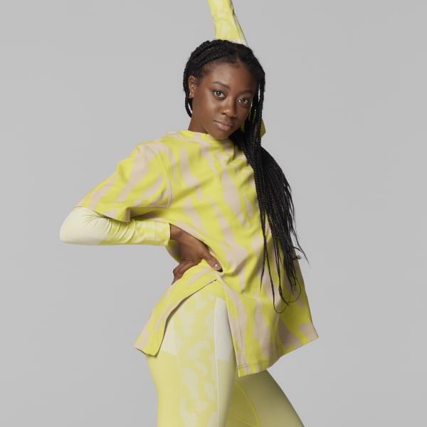 adidas by Stella McCartney Future Playground Tee - Yellow | adidas Turkey