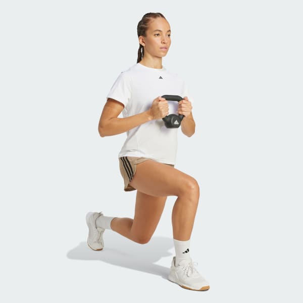 Καφέ Pacer Training 3-Stripes Woven High-Rise Shorts