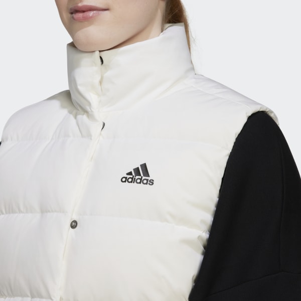 adidas White Women\'s Vest Down - Helionic | adidas Hiking | US