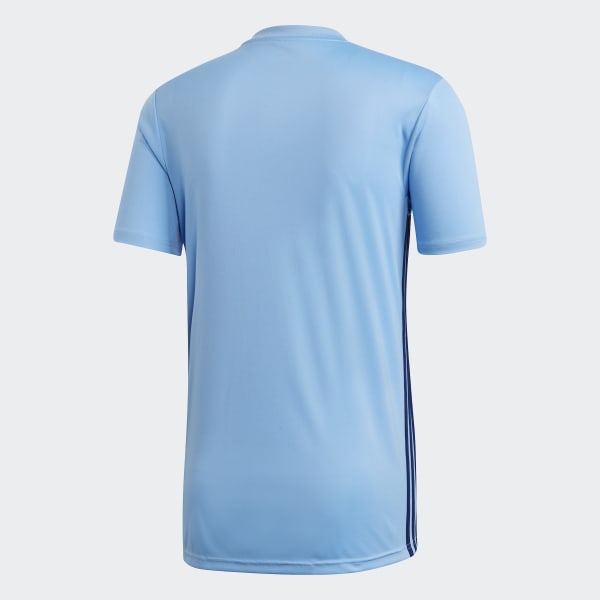 blue football shirt