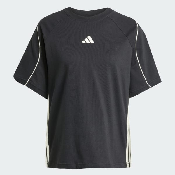 Hitam Kaus Stadium 3-Stripes
