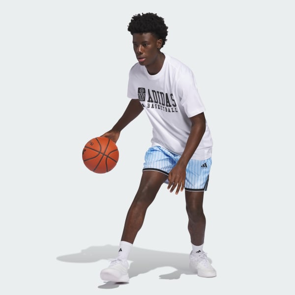 Blue ADIDAS CRAZY LITE AOP SHORTS