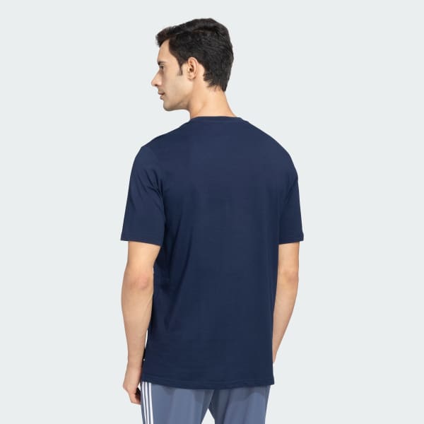 Blue adidas Logo Tee