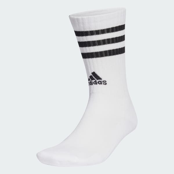 White 3-Stripes Cushioned Sportswear Crew Socks