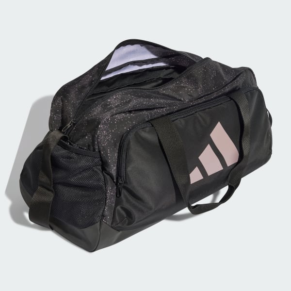 Black adidas DEFENDER GRAPHIC GYM BAG SMALL