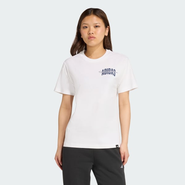 Branco T-shirt Collegiate