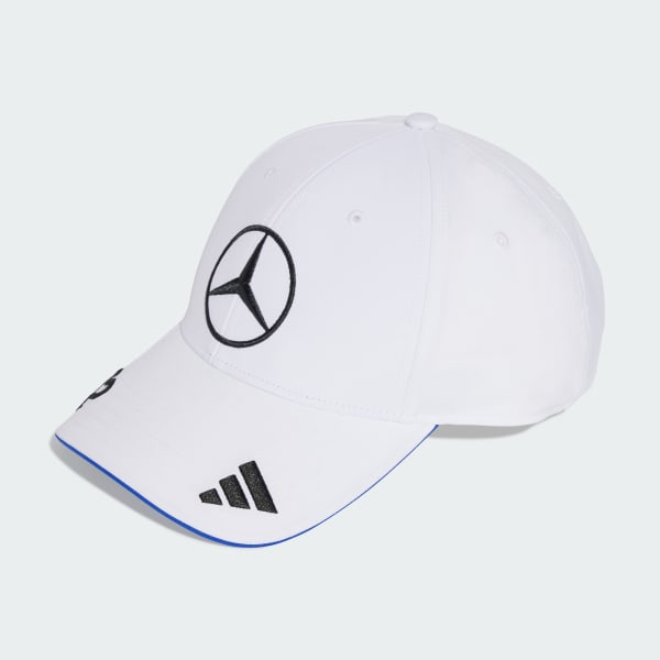 Blanco Gorra de Kimi Antonelli de la escudería de Fórmula Uno Mercedes - AMG Petronas