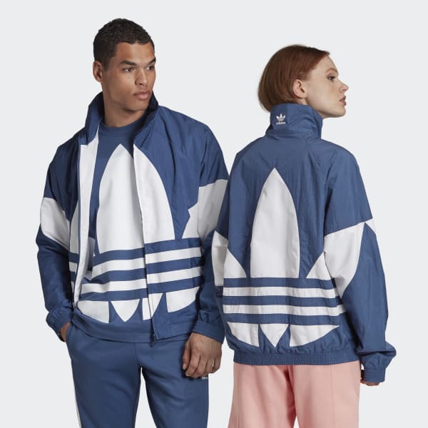 Vestes & Manteaux Adidas | Big Trefoil Veste De Survêtement Bleu Homme •  AYDI