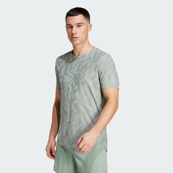 Verde Remera Ultimate Running Engineered CLIMACOOL+