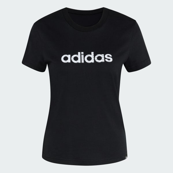 Preto CAMISETA ESSENTIALS BIG LINEAR SINGLE JERSEY