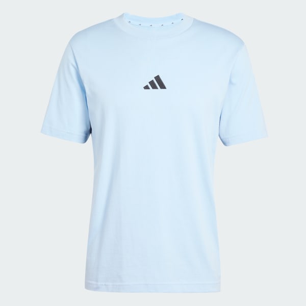 Blue Essentials 3-Stripes Single Jersey Tee