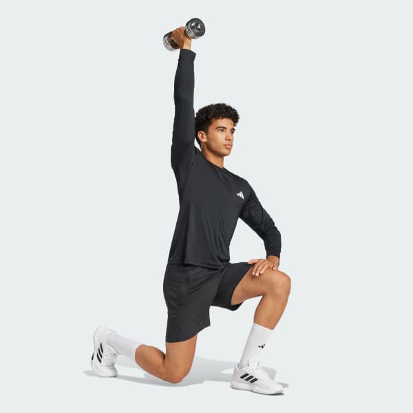 Siyah Train Essentials Uzun Kollu İçlik Tişört