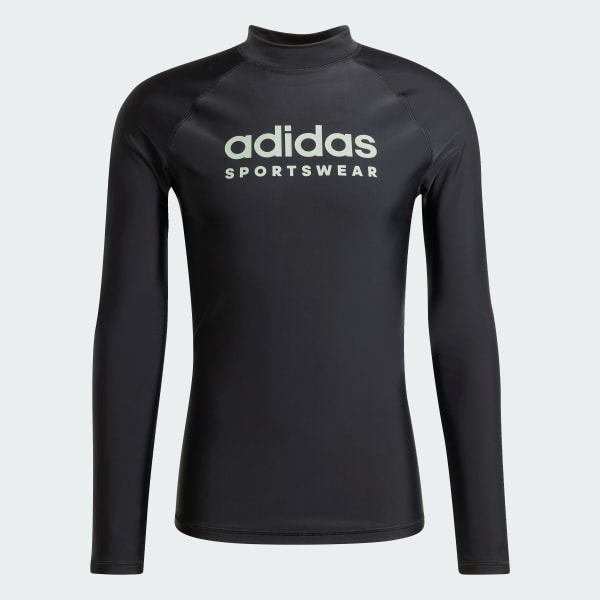 Svart Long Sleeve Rashguard
