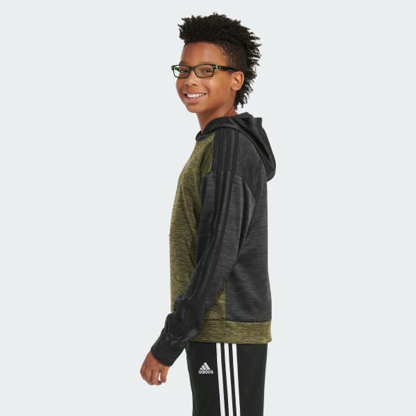 adidas Long Sleeve Game and Go M lange Pullover Hoodie Black