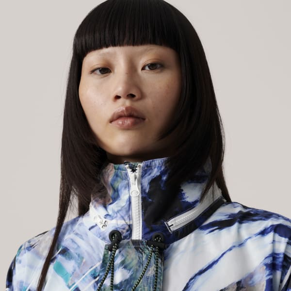 Weiss adidas by Stella McCartney TrueNature Packable Printed Jacke