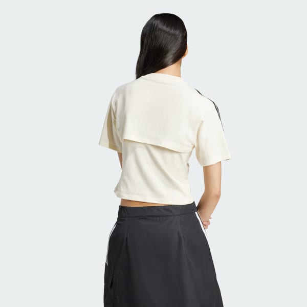 White Cutout Cali Tee