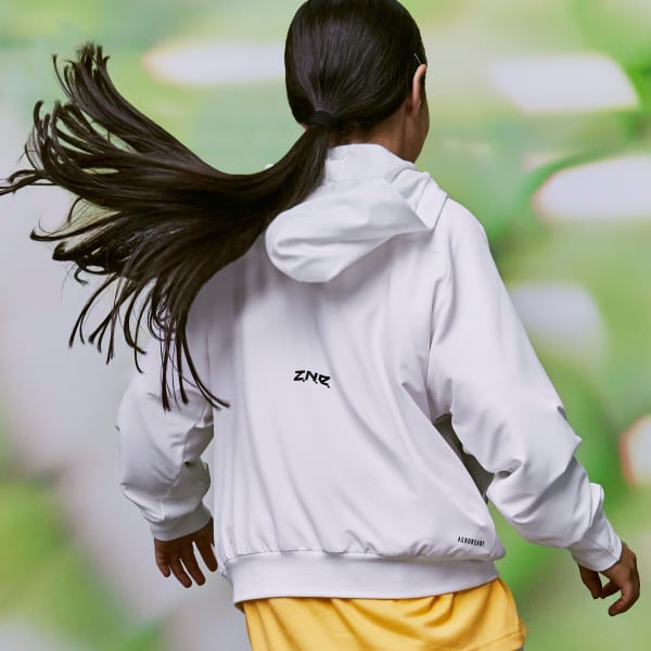 adidas Z.N.E. Woven Full-Zip Track Jacket Kids - White