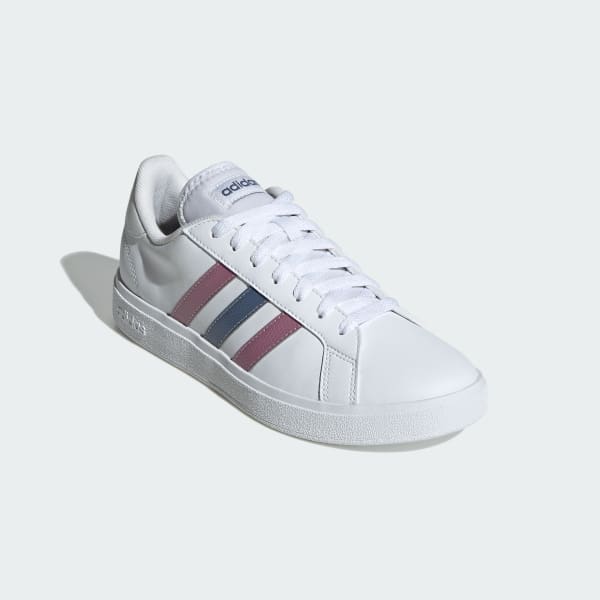 Adidas grand court red white blue top