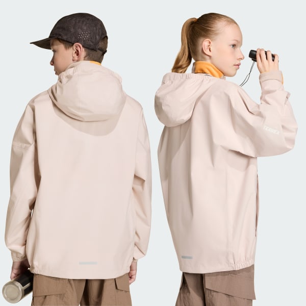 Pink Terrex Xploric 2.5 Layer CLIMAPROOF anorak til børn