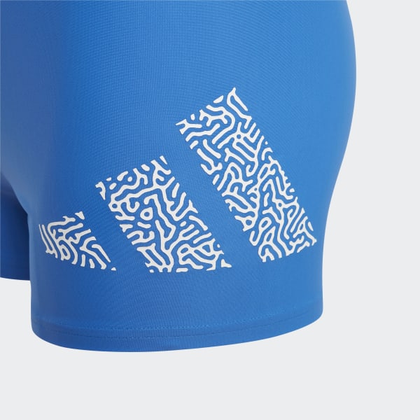 Azul Bañador bóxer Logo 3 bandas