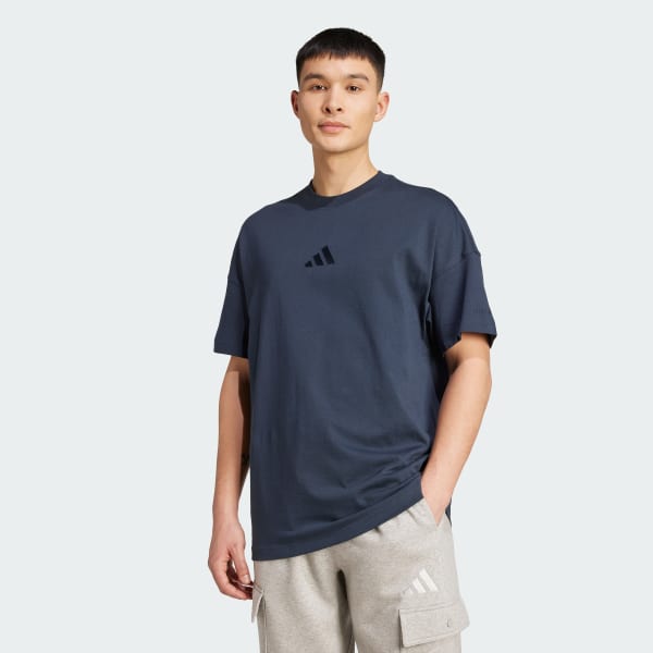 adidas ALL SZN Tee - Blue | Free Shipping with adiClub