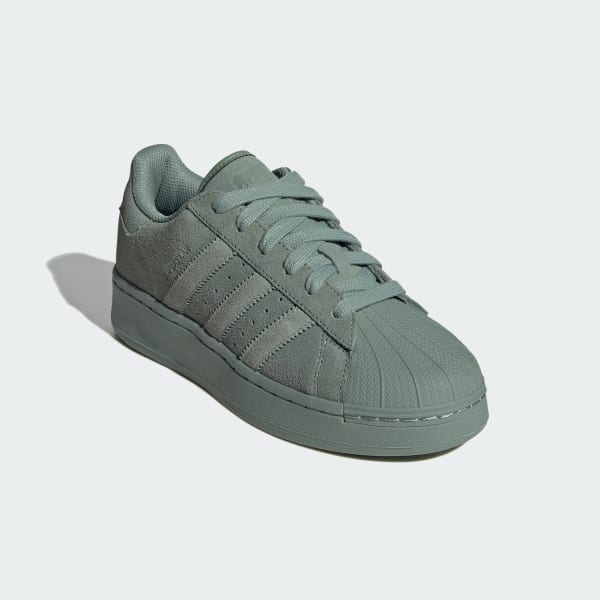 adidas superstar trainers green