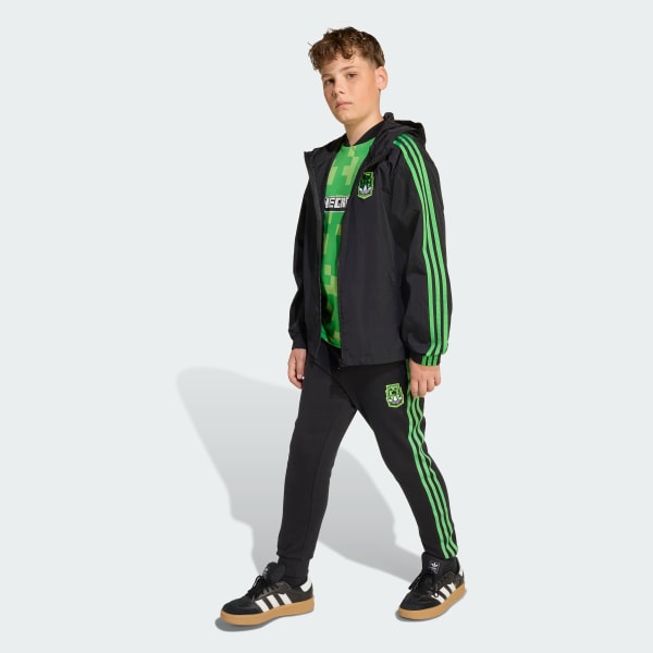 Black adidas Originals X Minecraft Pants Kids